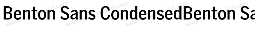 Benton Sans CondensedBenton Sans字体转换